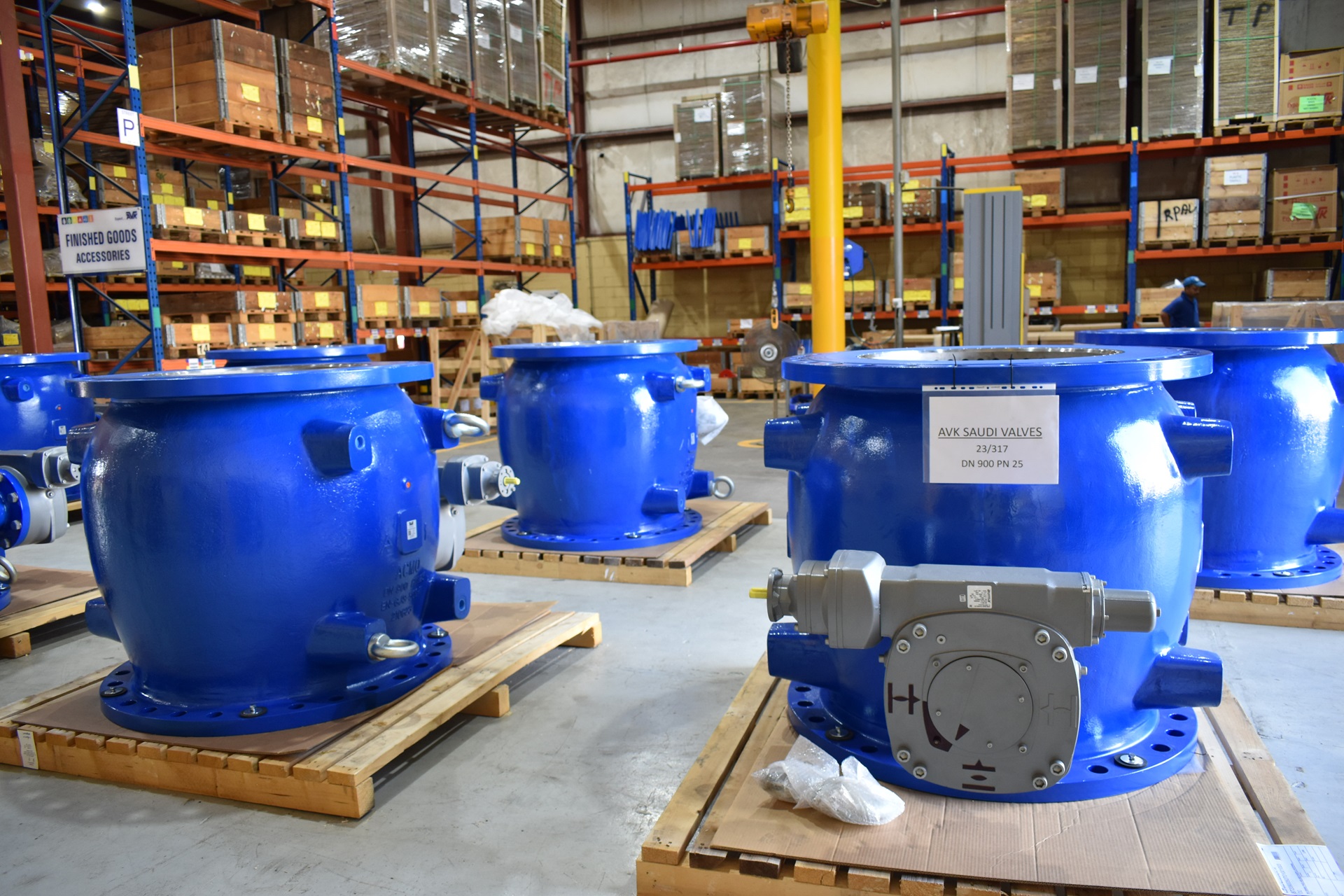 a group of AVK Needle valves DN900 